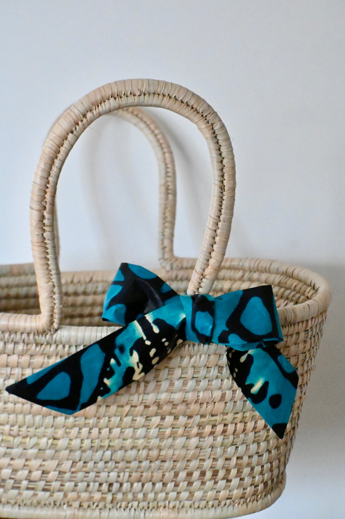 Handgemaakte rieten manden