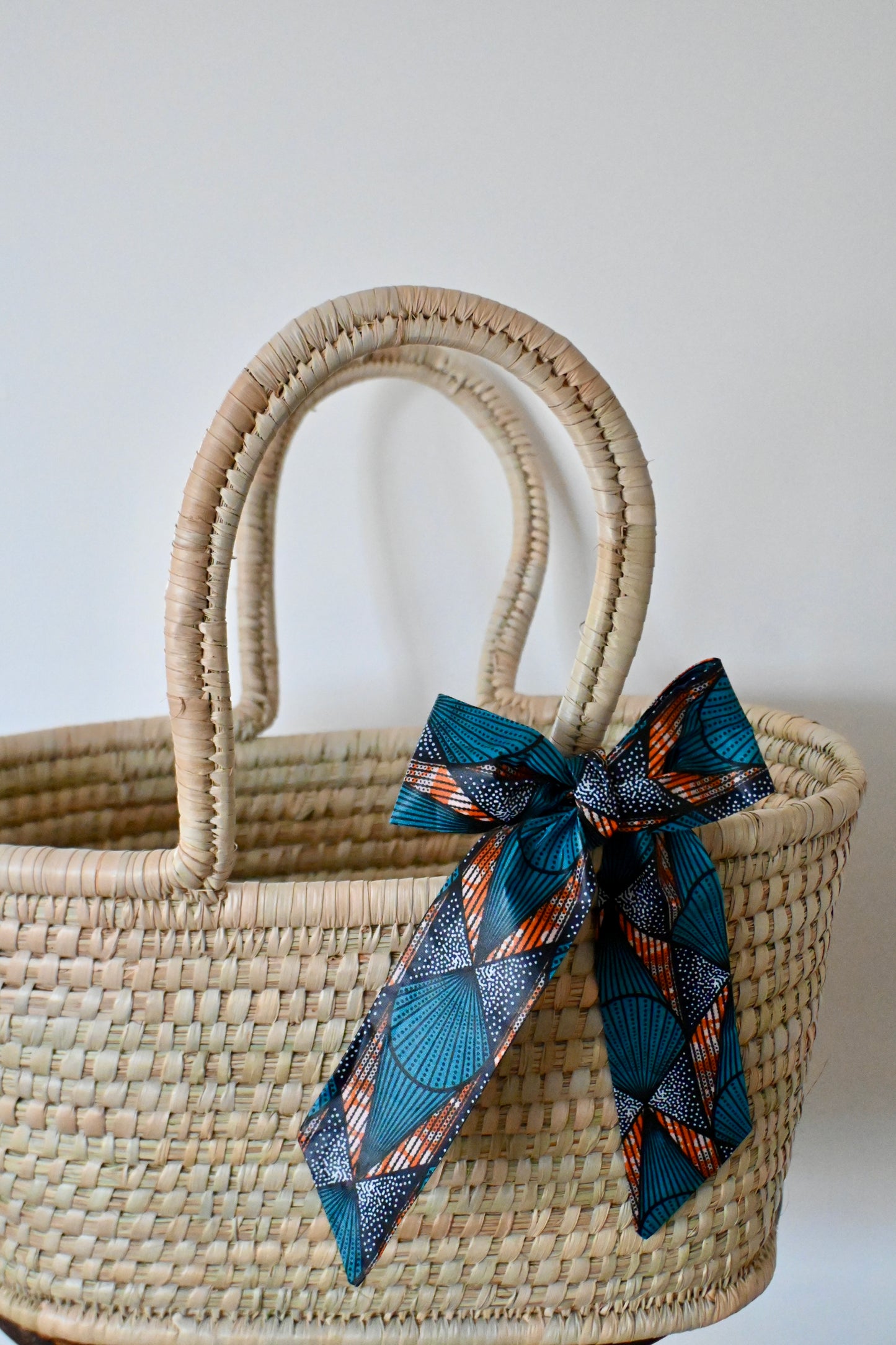 Handgemaakte rieten manden