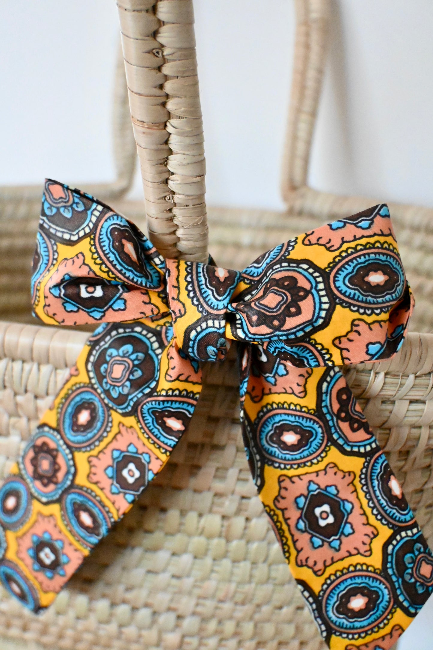 Handgemaakte rieten manden