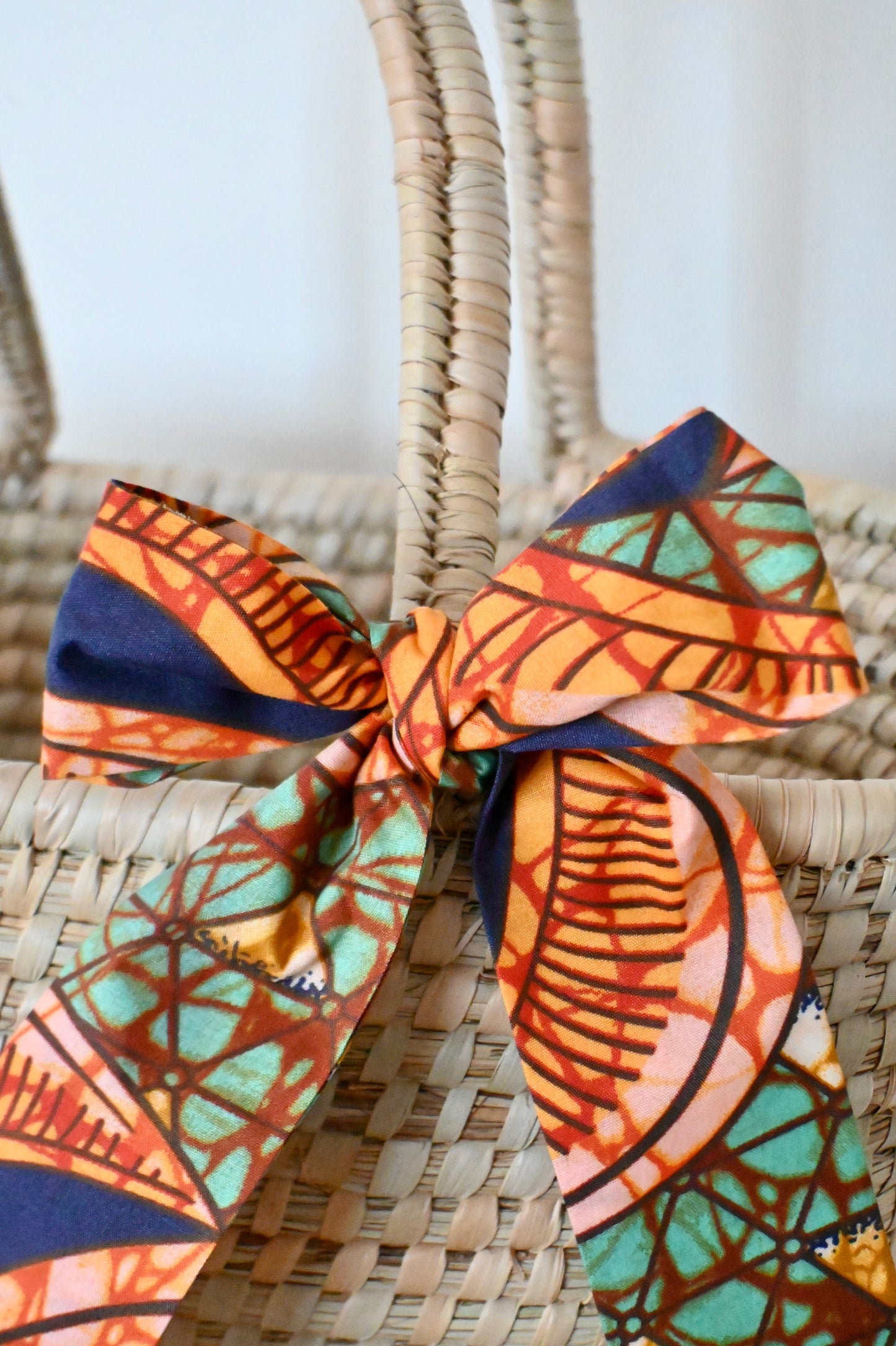 Handgemaakte rieten manden